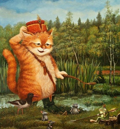 Сказочные коты Александра Маскаева (36 фото)