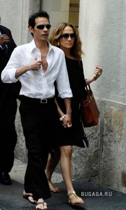 Шоппинг J.Lo и Marc Anthony в Милане