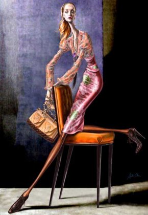 Глянцевые девицы от художника Arturo Elena