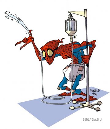 Карикатуры на супергероев от Donald Soffritti