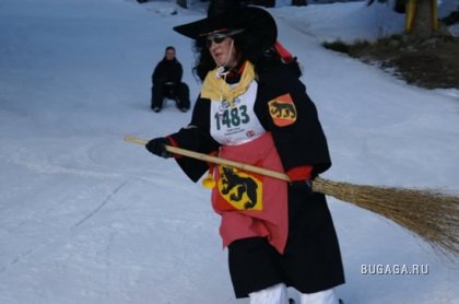 Ведьмы на лыжах в Швейцарии