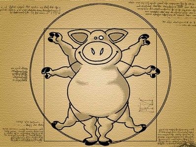 Фотожаба: Витрувианский человек Фотожаба: Витрувианский человек