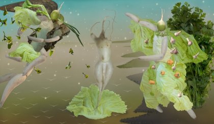 Скульптуры из овощей