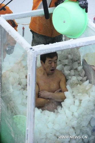 Самая долгая ледяная баня в мире