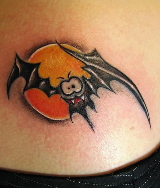 Фото и значение татуировки Летучая мышь.  1298304727_tatu-52