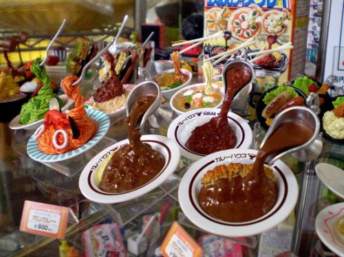 Пластиковая еда в ресторанах Японии