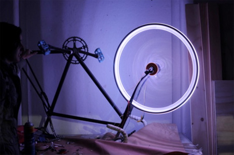 Как сделать подсветка рамы на велосипед