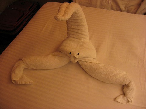 Оригами из полотенец Оригами из полотенец