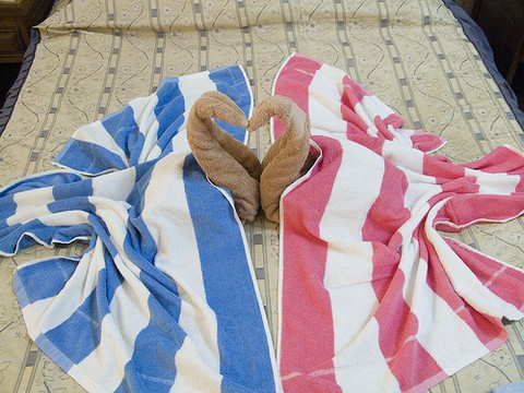 Оригами из полотенец Оригами из полотенец