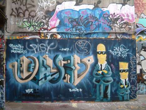 Граффити с Симпсонами