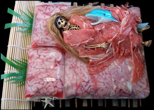 Выставка произведений искусства из мяса Выставка произведений искусства из мяса