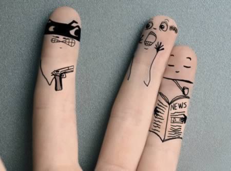 Рисунки на пальцах