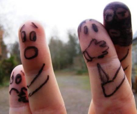 Рисунки на пальцах Рисунки на пальцах