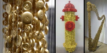Скульптуры из пуговиц