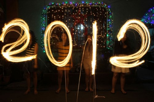 Как мир встретил Новый 2012 год