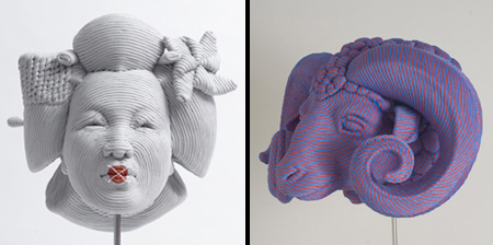 Скульптуры из нейлона от Моцарта Гуэрра