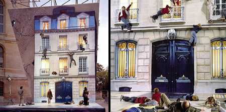 Инсталляция "Горизонтальное здание"