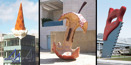 Гигантские скульптуры Класа Ольденбурга