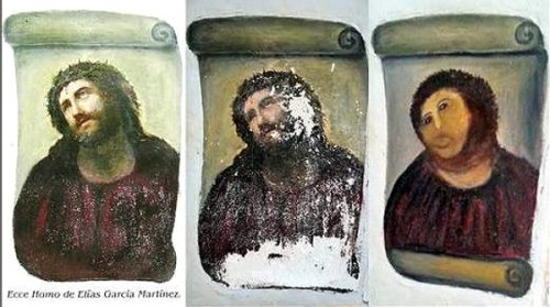 "Талантливая" реставрация фрески