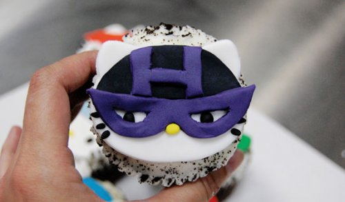 Кексы в стиле «Hello Kitty + Мстители (The Avengers)»