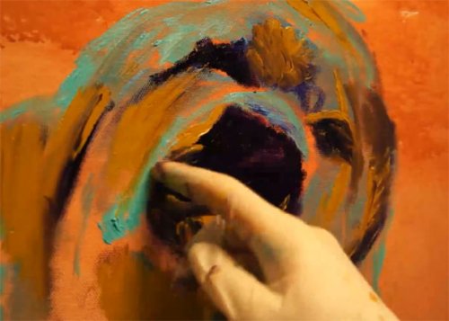Великолепные картины Айрис Скотт, написанные пальцами (17 фото + 1 видео)