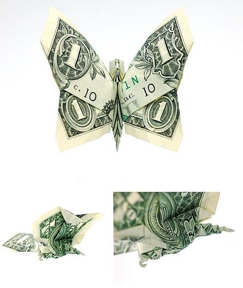 Оригами из долларовых купюр (20 фото)