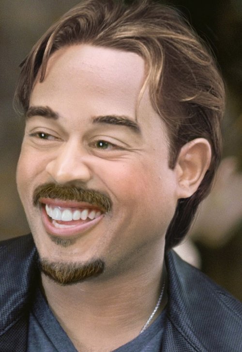 Если бы знаменитости были другой расы (16 фото)