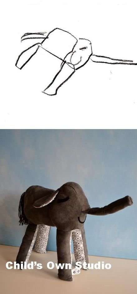 Мягкие игрушки, сшитые по детским рисункам (33 фото) Мягкие игрушки, сшитые по детским рисункам (33 фото)