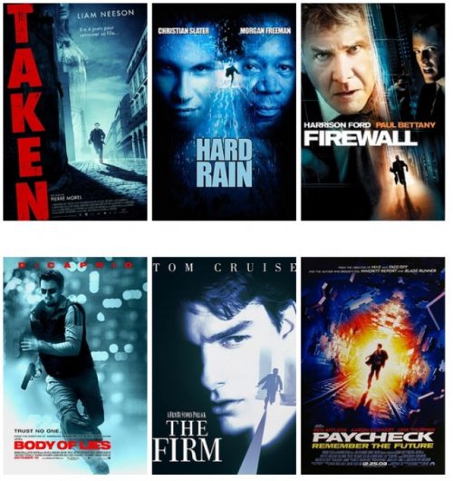 Постеры к фильмам, сделанные по шаблонам (14 фото)