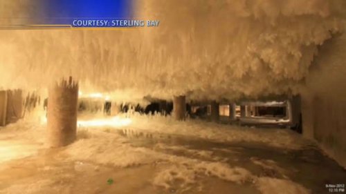Размораживание здания-холодильника чикагского Фултонского рынка (7 фото + видео)