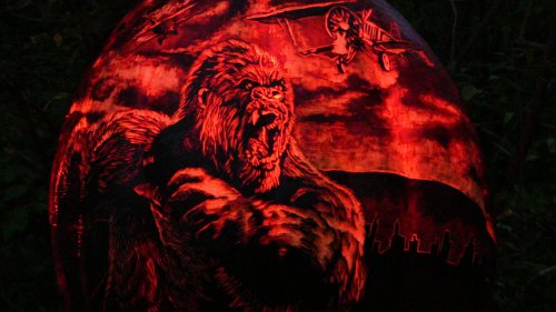 Тыквы-фонари на выставке в Провиденсе (25 фото)