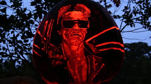 Тыквы-фонари на выставке в Провиденсе (25 фото)