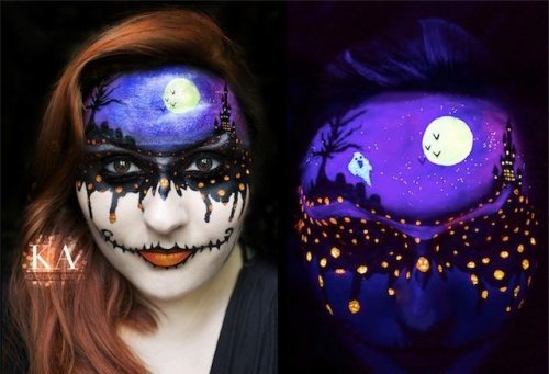 Отличный макияж для вечеринки на Хэллоуин (12 фото)