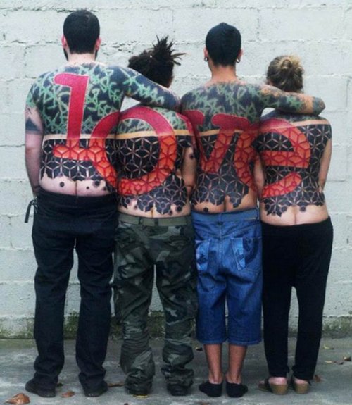 Совместные татуировки (12 шт)