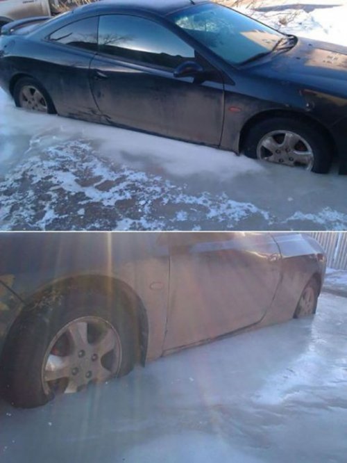 Нестандартные аварии и впечатляющие ДТП (25 фото)