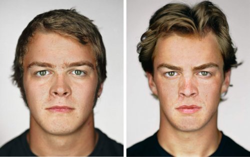 Фотопортреты близнецов от Мартина Шеллера (10 фото)