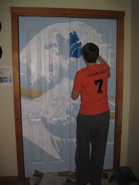 Из обычной двери — в произведение искусства (7 фото) Из обычной двери — в произведение искусства (7 фото)