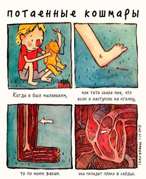 Потаённые кошмары в комиксах