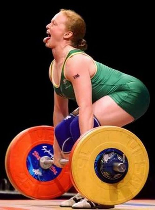 Смешные лица тяжелоатлетов (22 фото)
