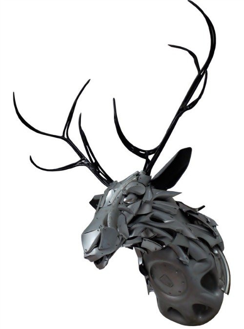 Скульптуры из колпаков на колёса (25 фото) Скульптуры из колпаков на колёса (25 фото)