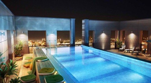 Потрясающие бассейны на крыше (25 фото)