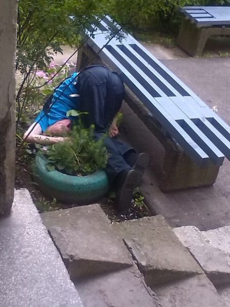 Уснувшие в самых неожиданных местах (34 фото) Уснувшие в самых неожиданных местах (34 фото)