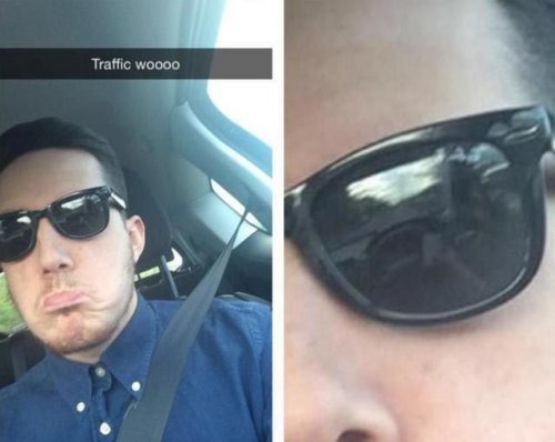 Неудачные селфи с отражением (20 фото)