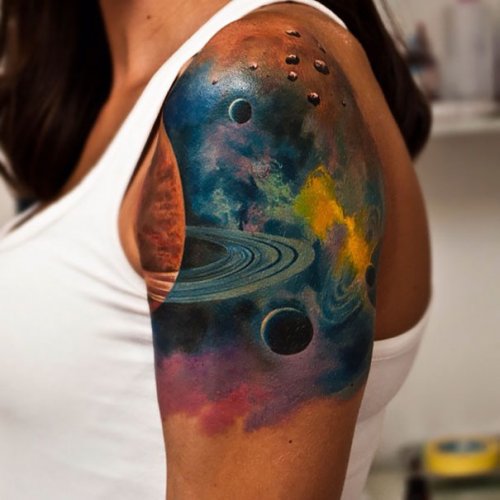 Татуировки на тему космоса (29 фото)