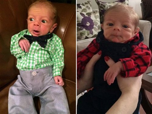 Младенцы, которые выглядят, как взрослые (13 фото)
