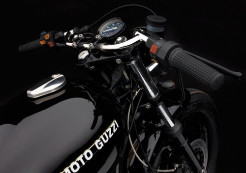 Мотоцикл Diabola V65C на базе раритетного Moto Guzzi (11 фото)