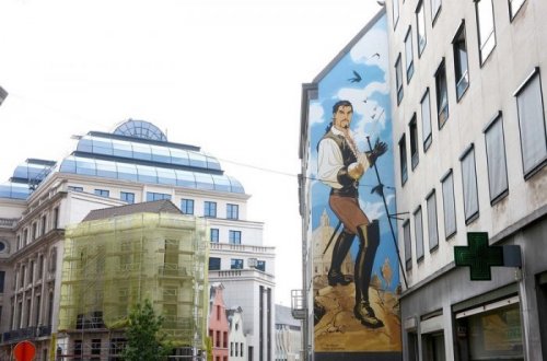 Комикс-арт на улицах Бельгии (17 фото)