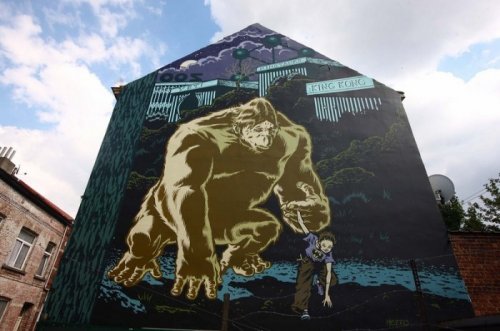 Комикс-арт на улицах Бельгии (17 фото)
