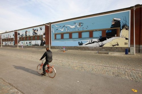 Комикс-арт на улицах Бельгии (17 фото)