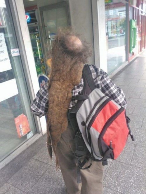 Люди, которым не нужны парикмахерские (18 фото)